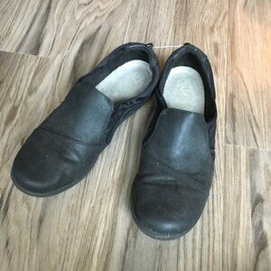 clarks comfy slip on shoes leather‎